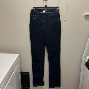 Dark wash boot cut jeans